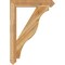 Ekena Millwork Funston Arts & Crafts Rough Sawn Bracket, Western Red Cedar, 4"W x 28"D x 40"H BKT04X28X40FST03RWR - alternate 3